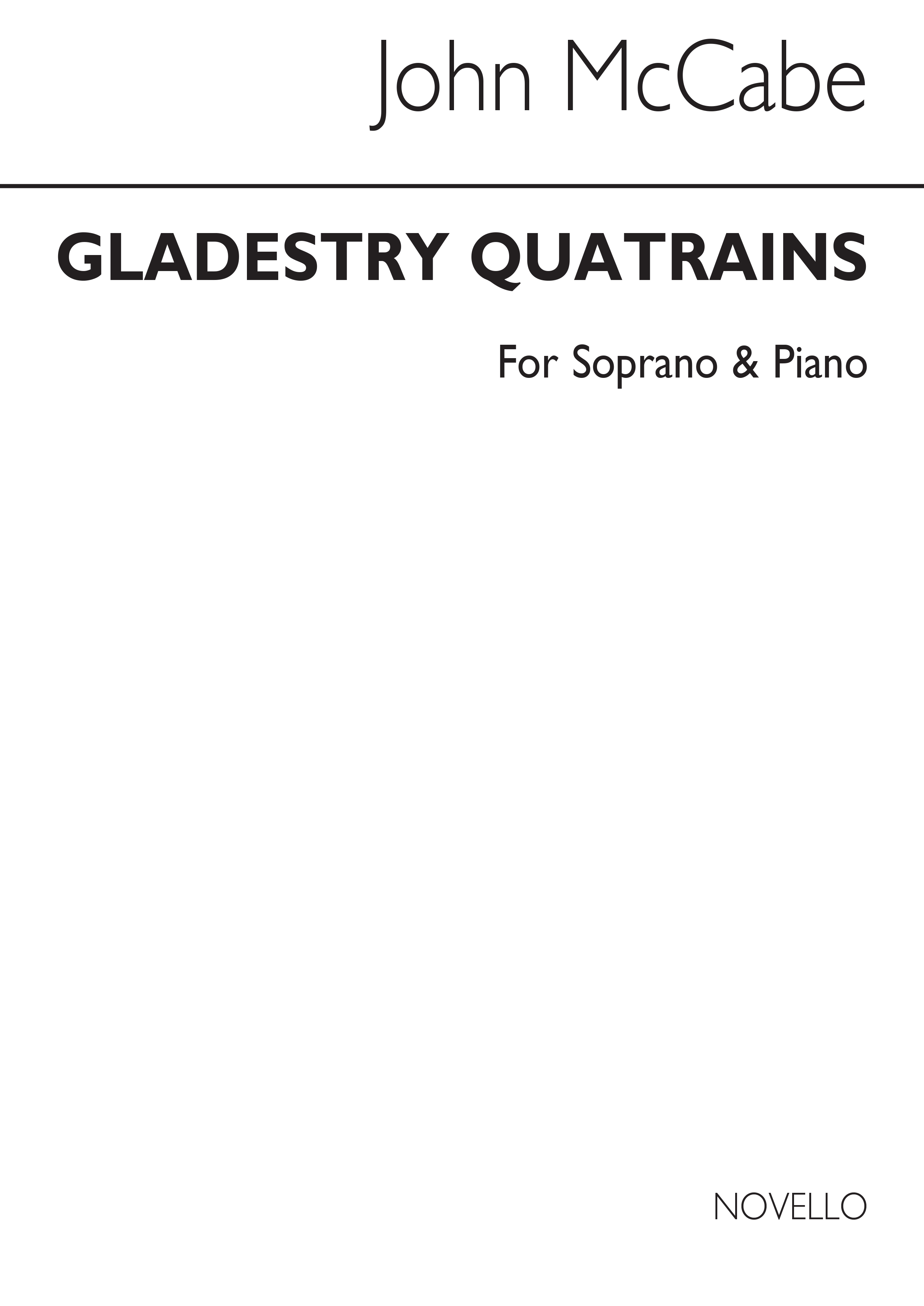 John McCabe: Gladestry Quatrains: Soprano: Vocal Work