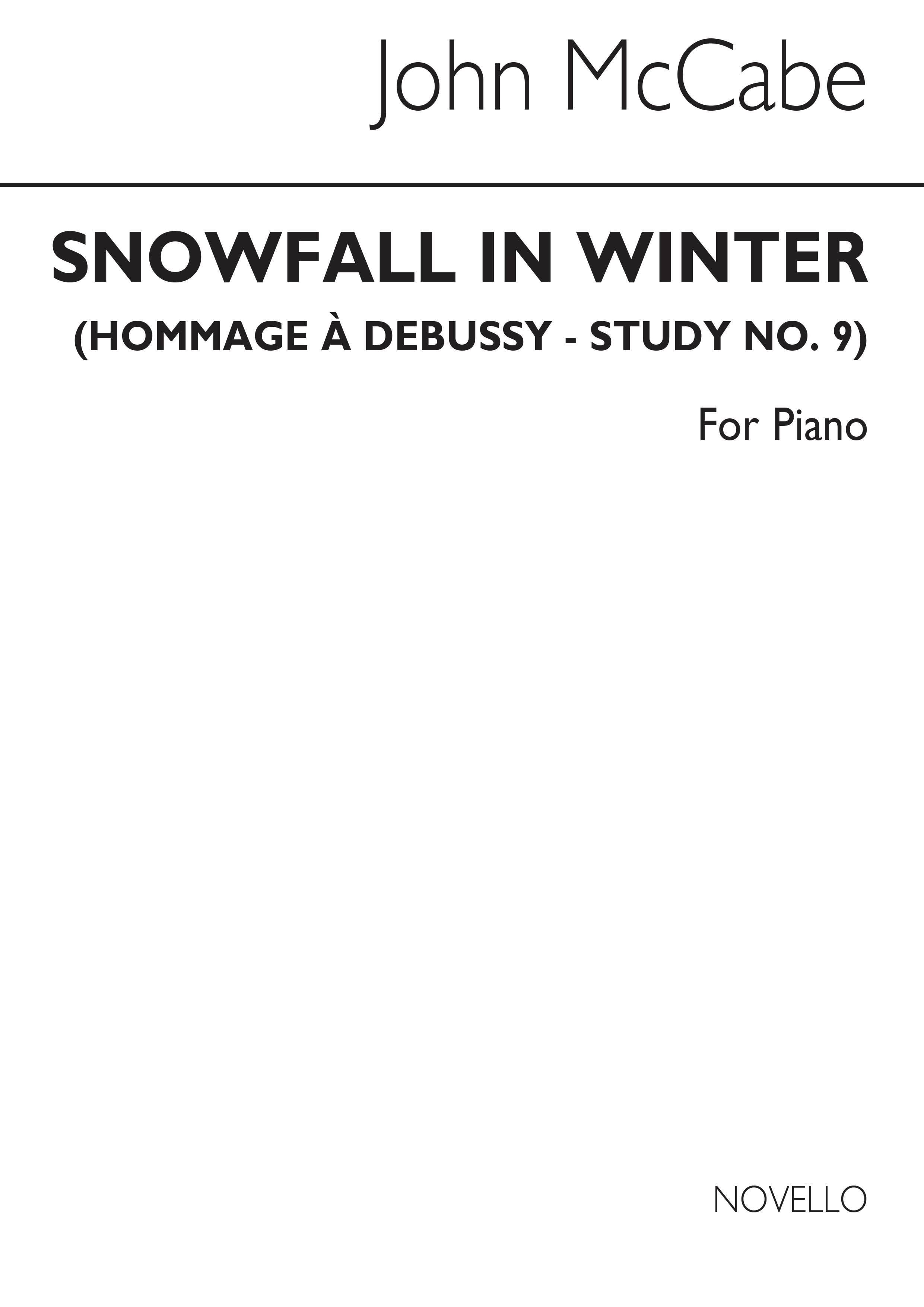 John McCabe: Snowfall In Winter: Piano: Instrumental Work