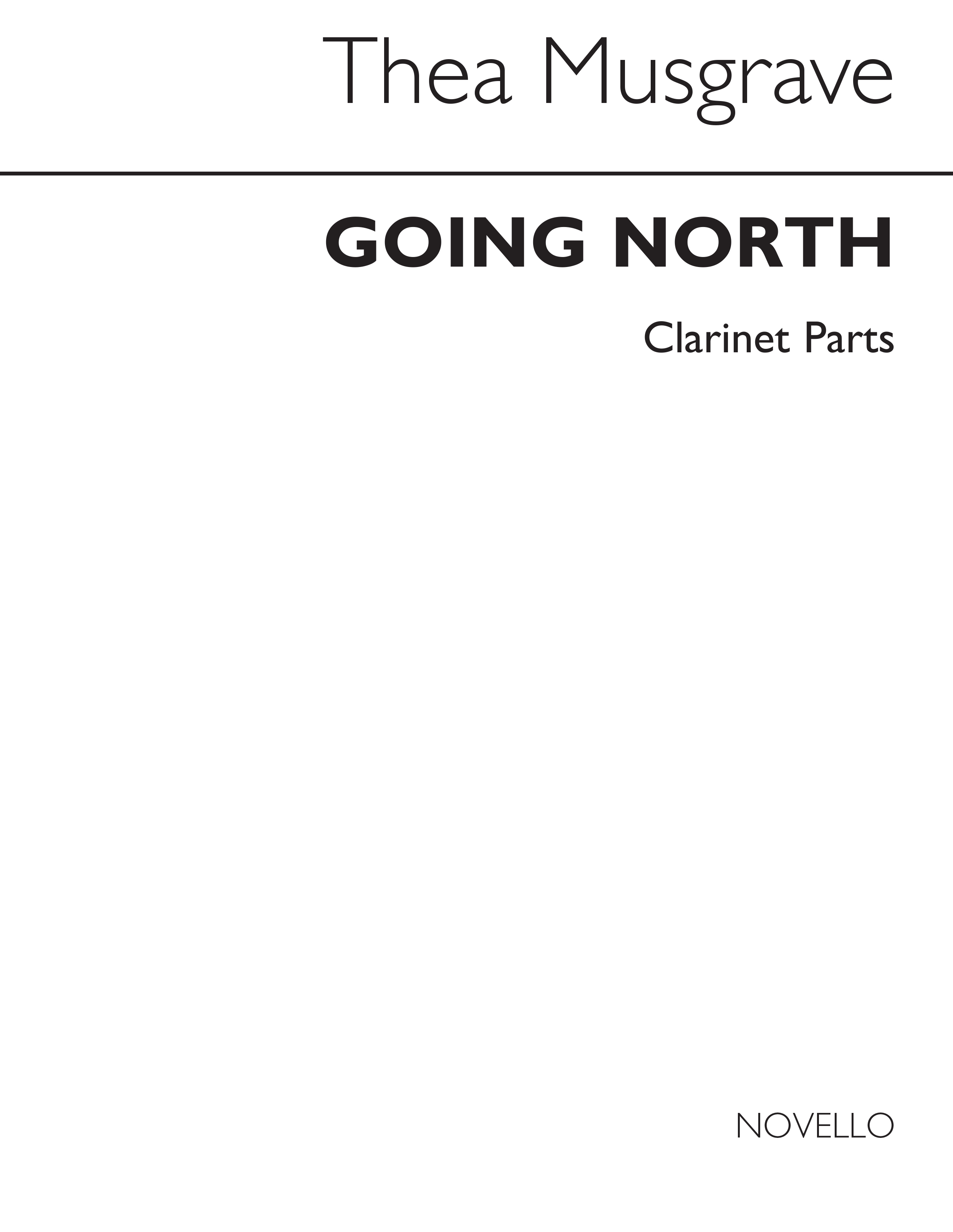 Thea Musgrave: Going North (Parts): 2-Part Choir: Parts