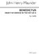 John Henry  Maunder: Benedictus in G (Chant Form): SATB: Vocal Score
