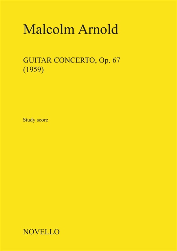 Malcolm Arnold: Guitar Concerto Op.67: Ensemble: Study Score