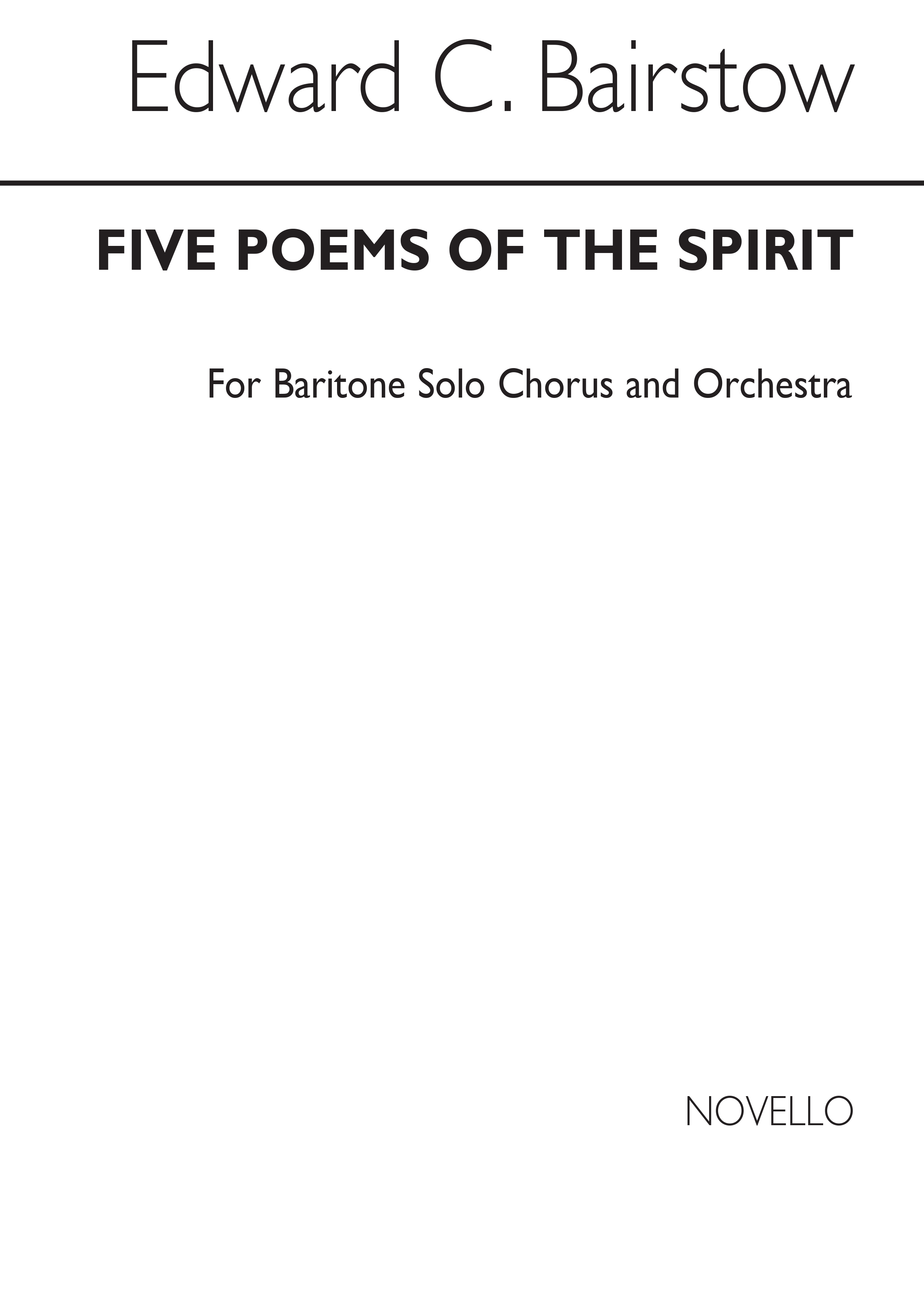 Edward C. Bairstow: Five Poems Of The Spirit