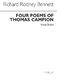 Richard Rodney Bennett: Four Poems Of Thomas Campion: SATB: Vocal Score