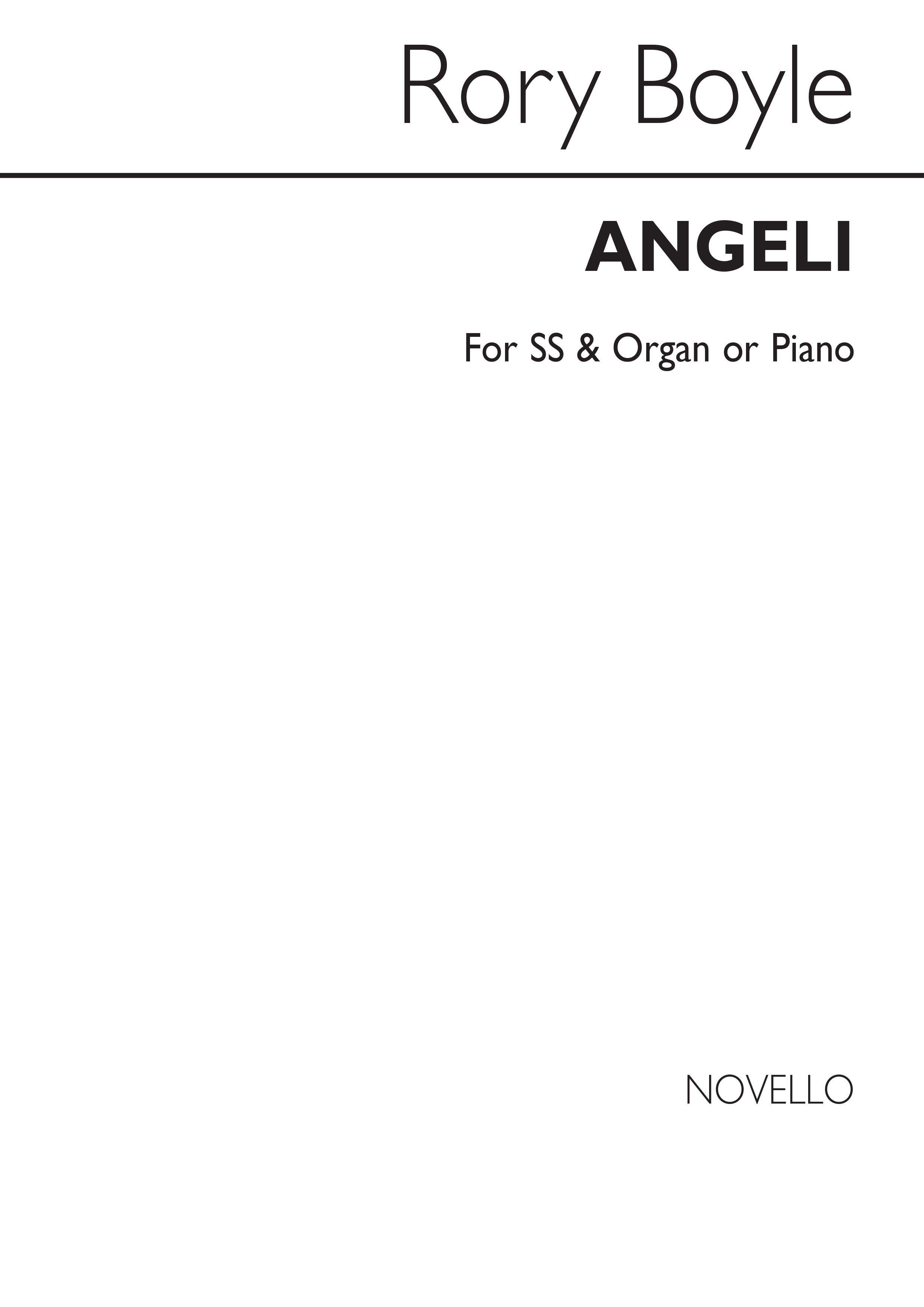 Rory Boyle: Angeli: 2-Part Choir: Vocal Score
