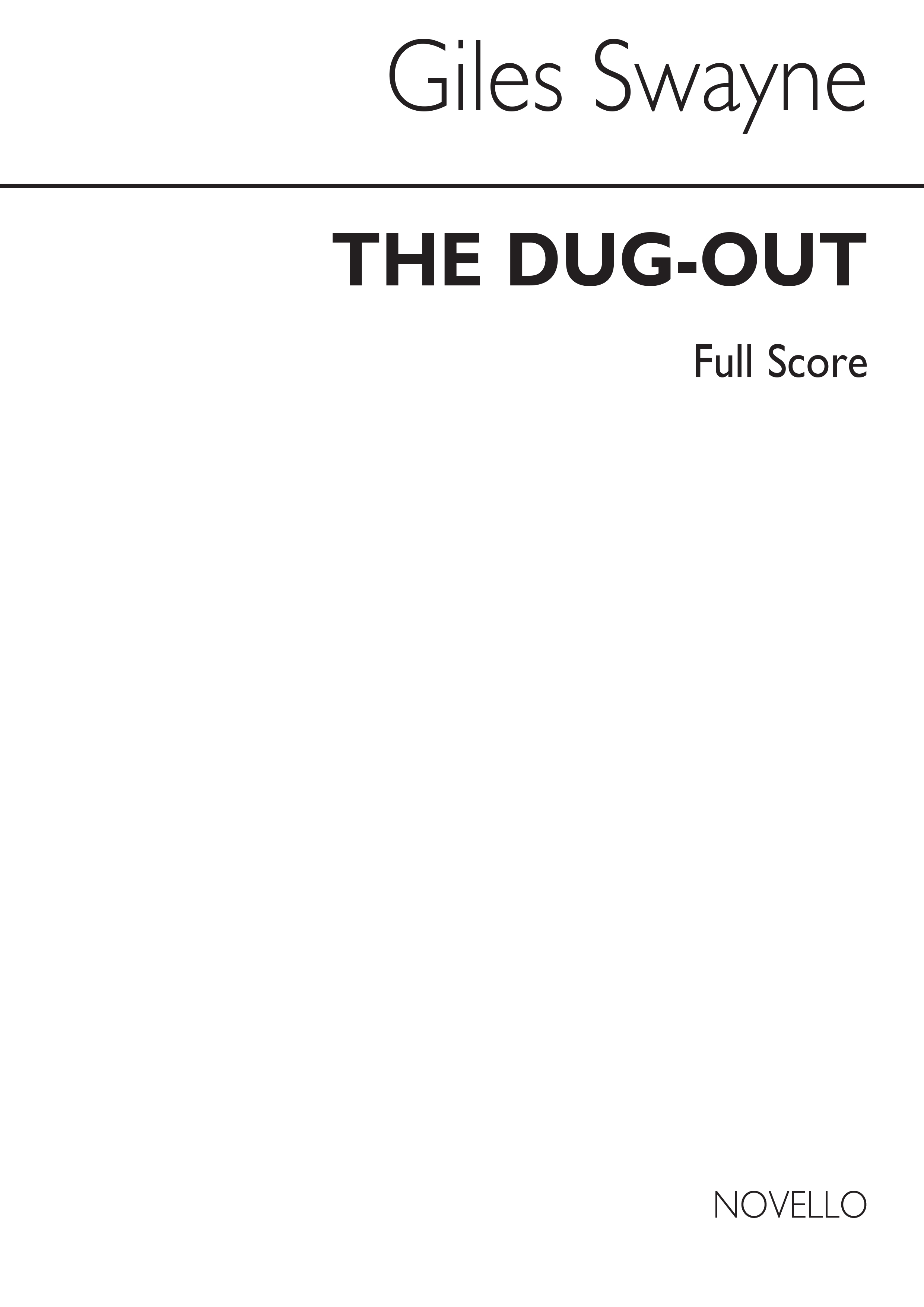 Giles Swayne: The Dug-Out Op.2a: SATB: Score