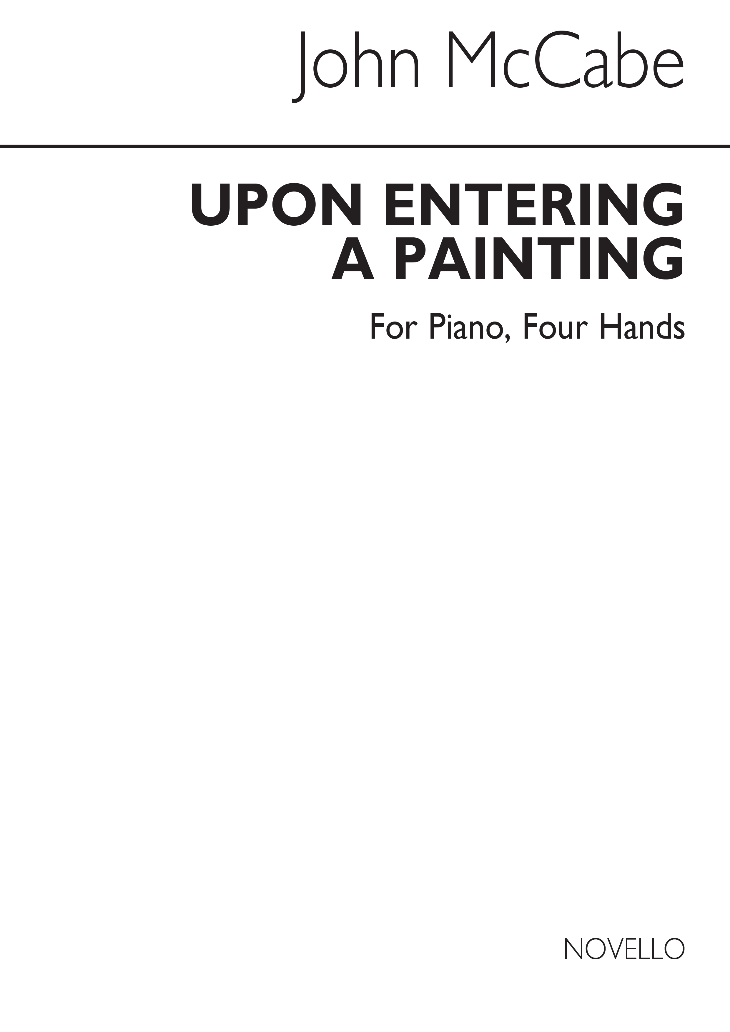 John McCabe: Upon Entering A Painting: Piano Duet: Instrumental Work