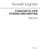 Kenneth Leighton: Concerto For String Orchestra: String Orchestra: Score