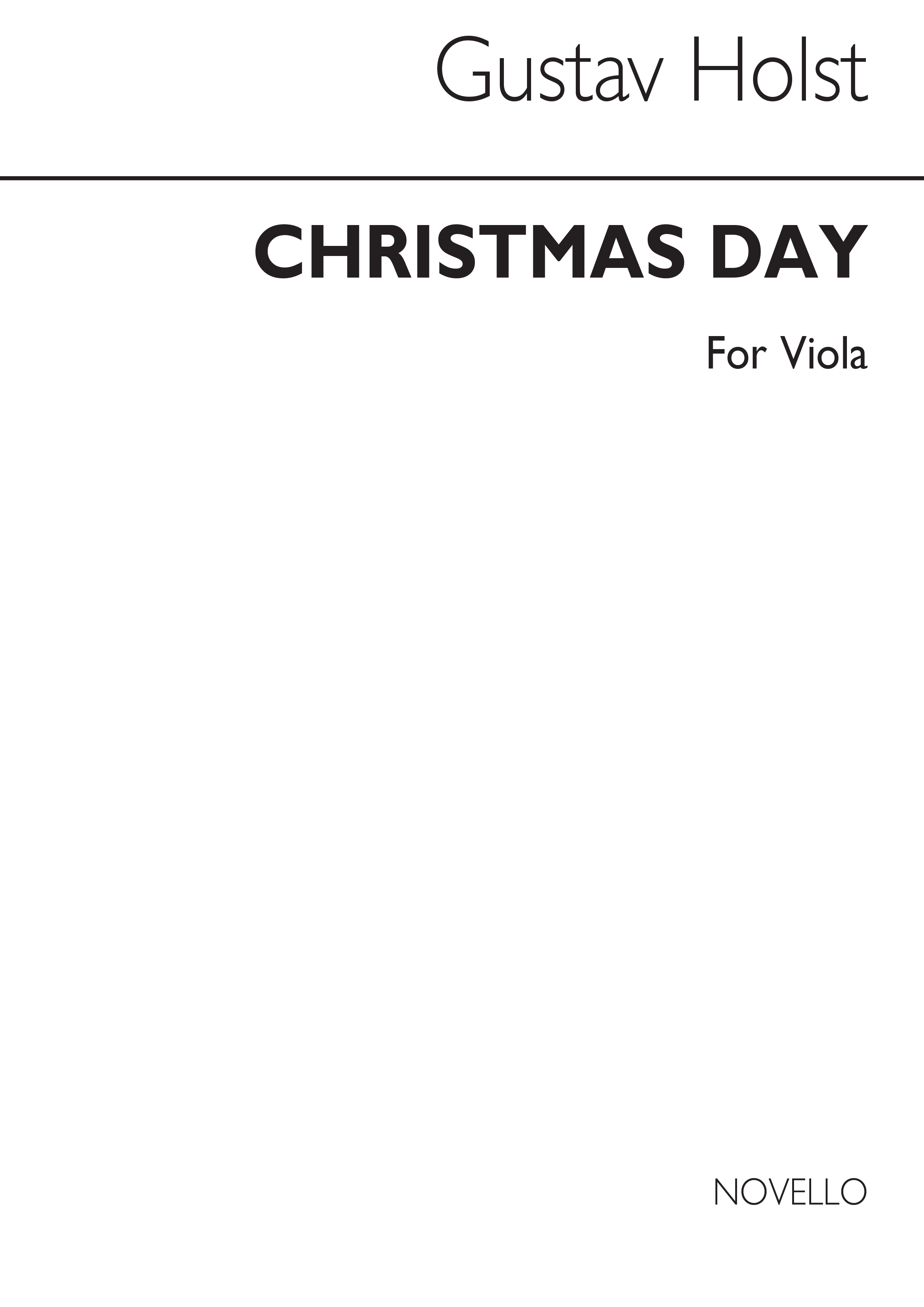Holst Christmas Day - Viola