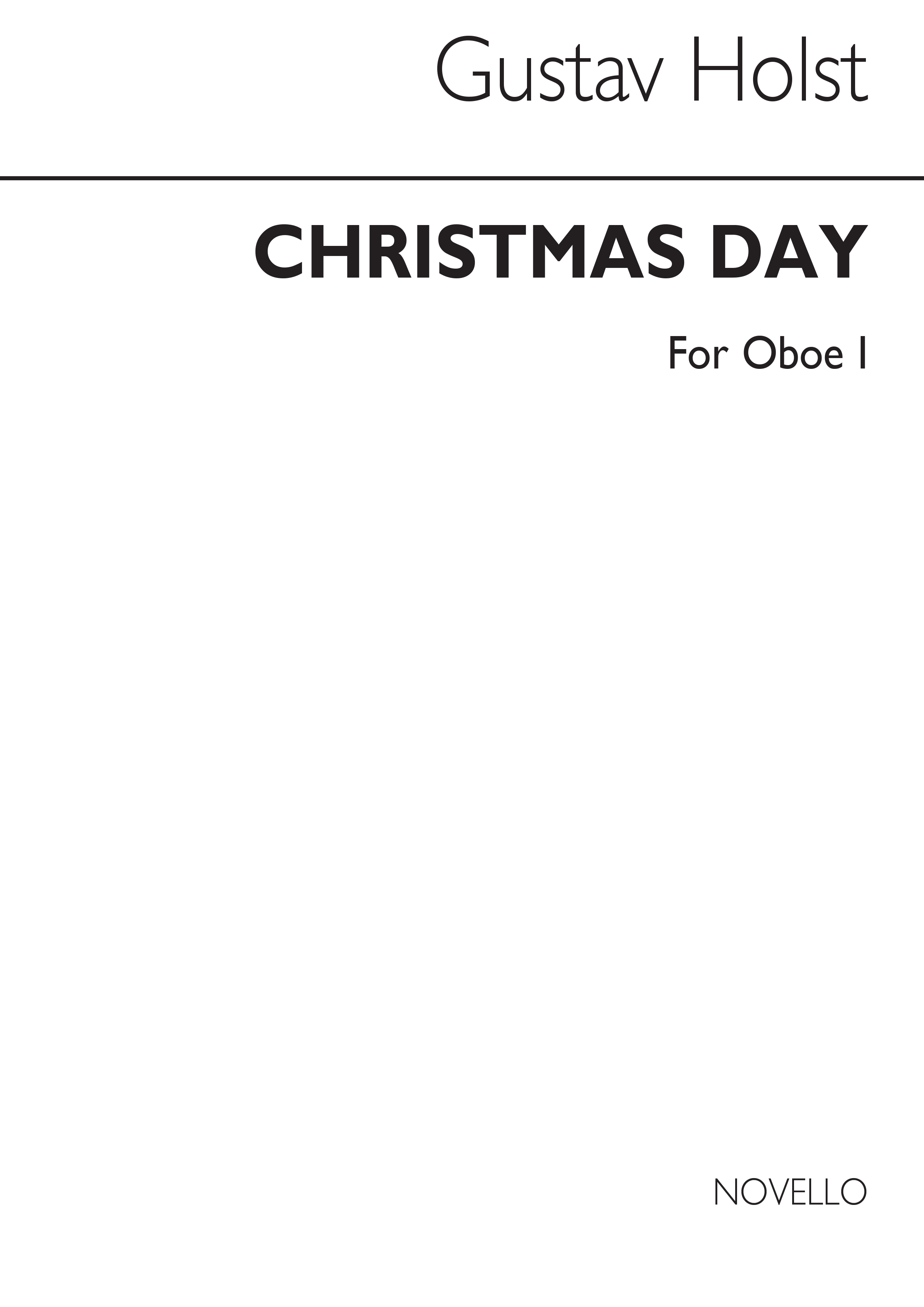 Holst Christmas Day - Oboe 1