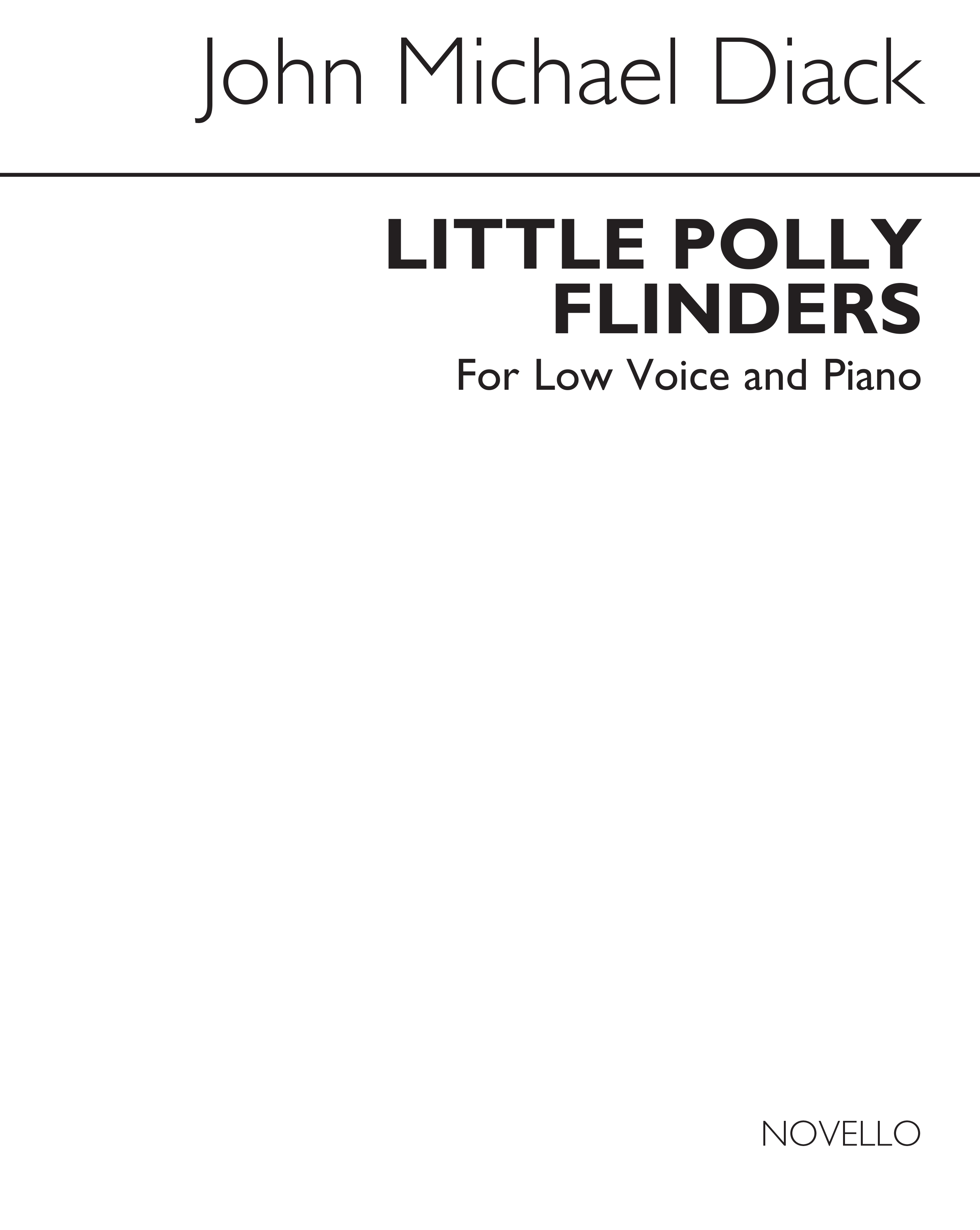 J. Michael Diack: Little Polly Flinders: Low Voice: Vocal Work