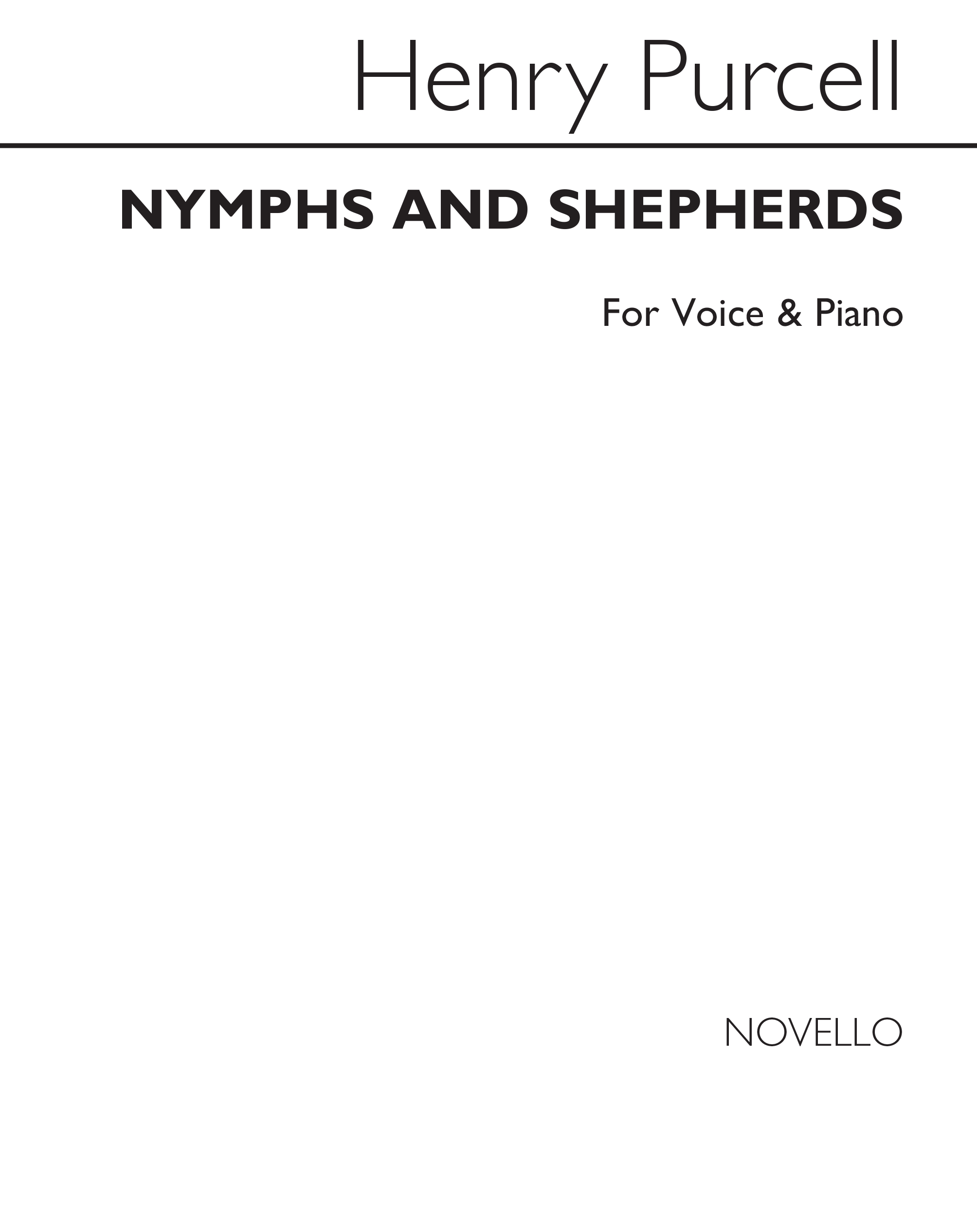 Henry Purcell: Nymphs and Shepherds: Voice: Vocal Work