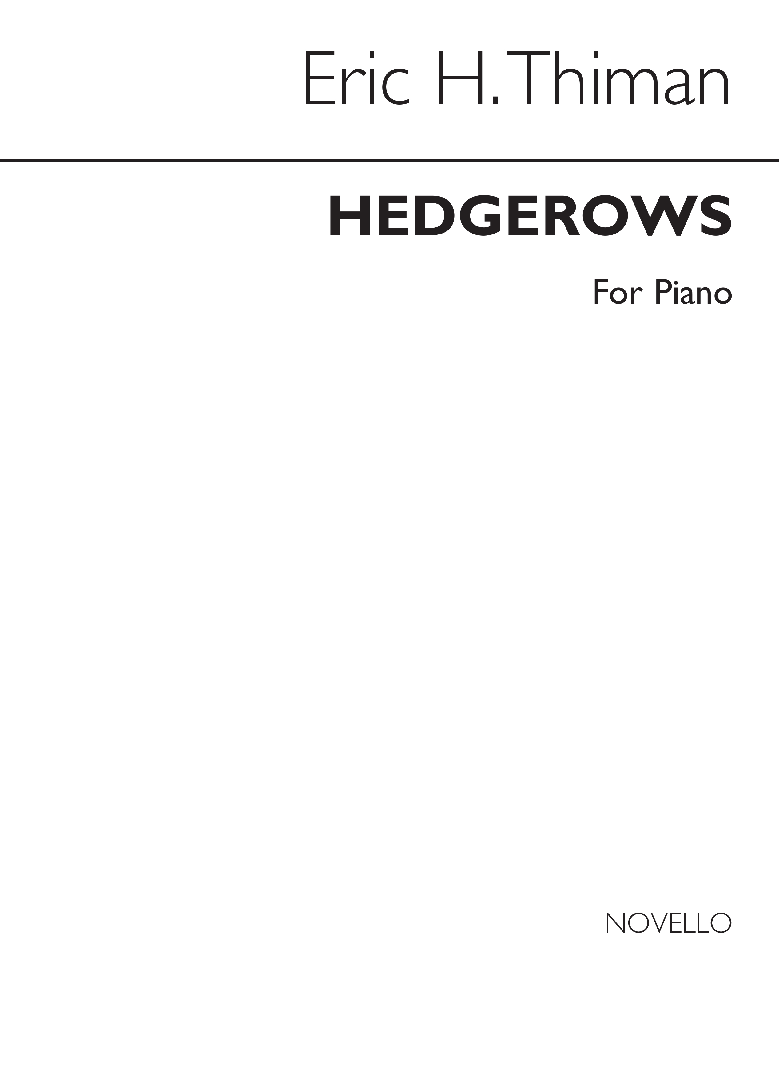 Eric Thiman: Hedgerows: Piano: Instrumental Work