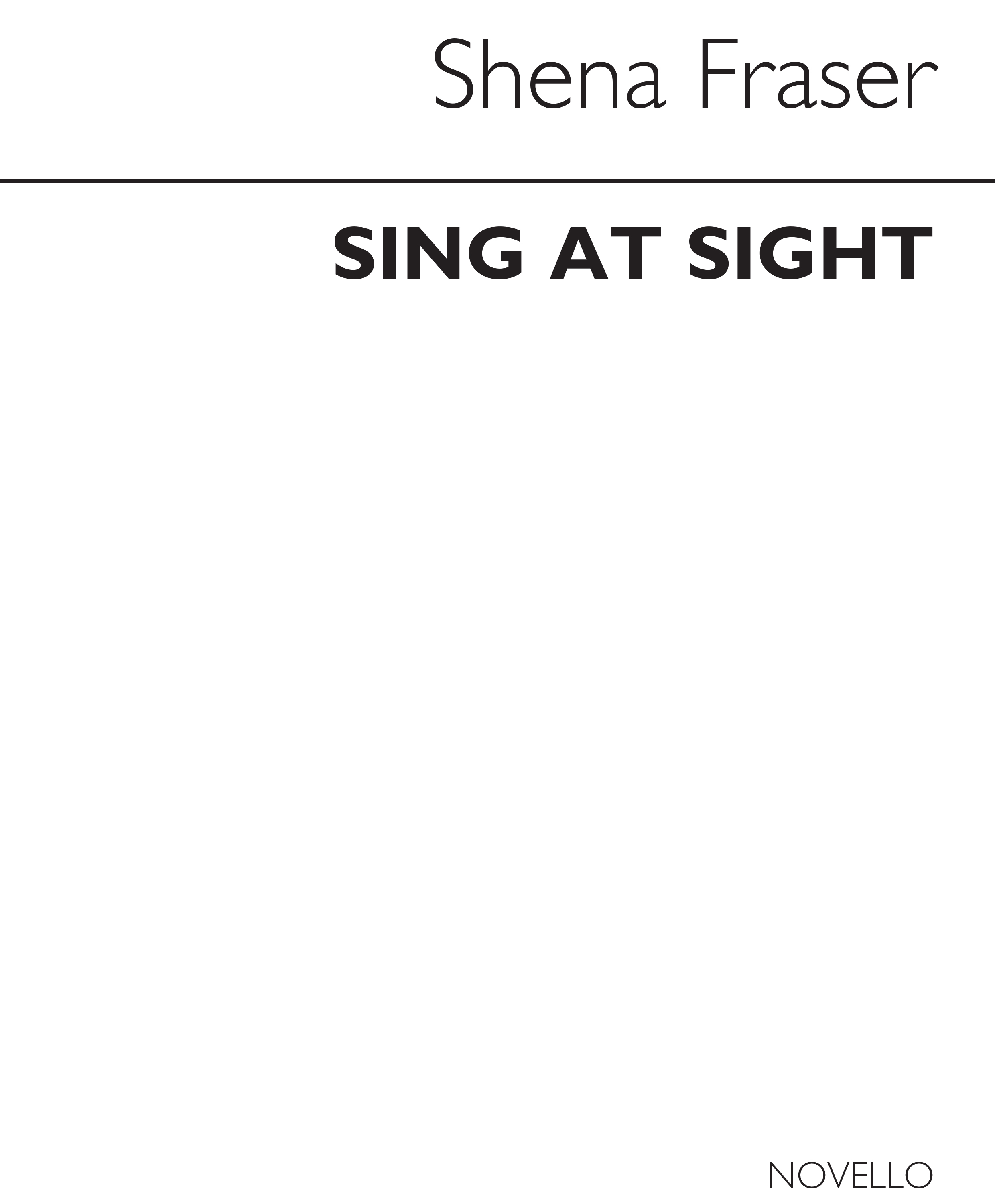 Shena Fraser: Sing At Sight: Vocal: Theory