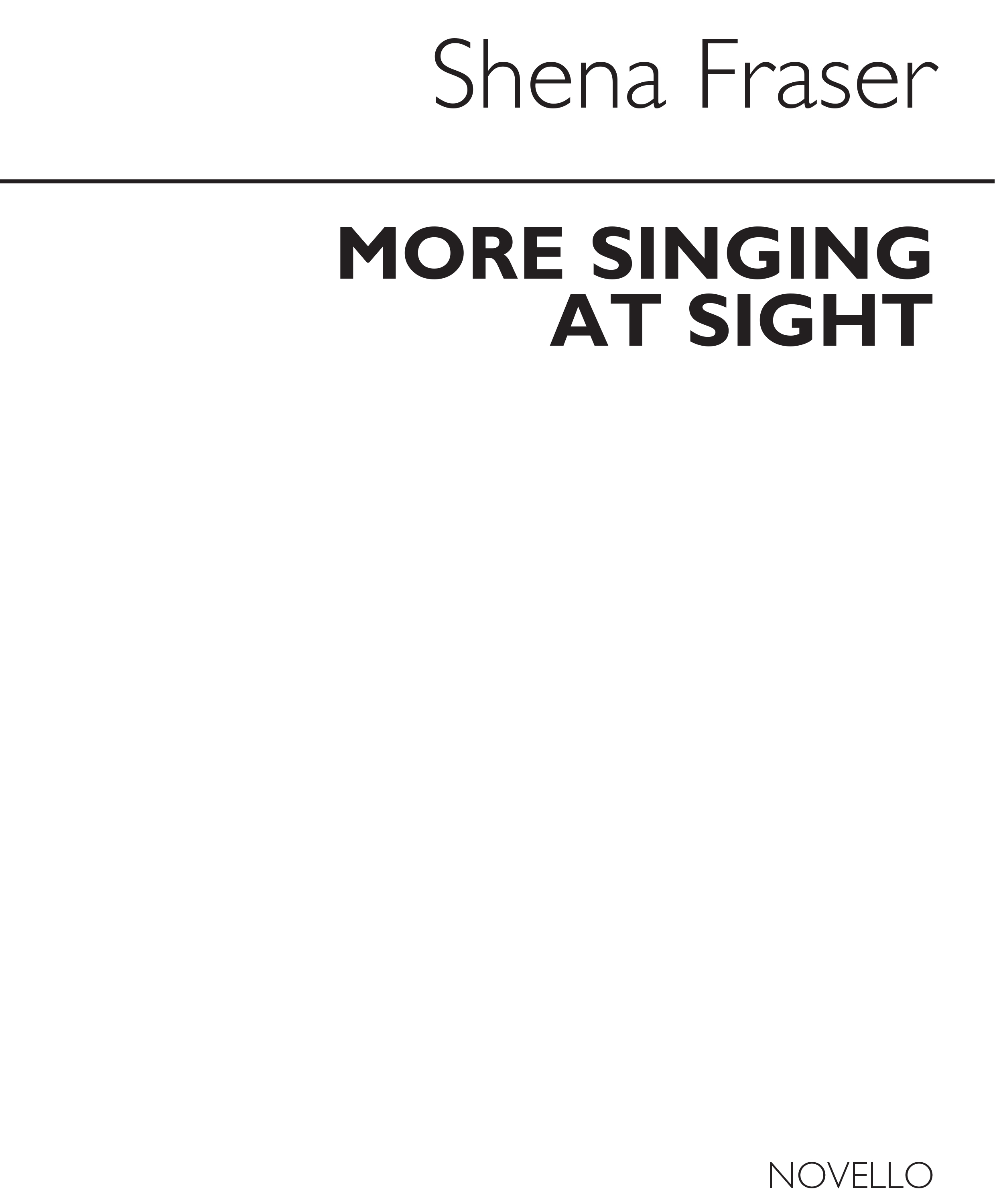More Singing At Sight: Vocal: Vocal Tutor