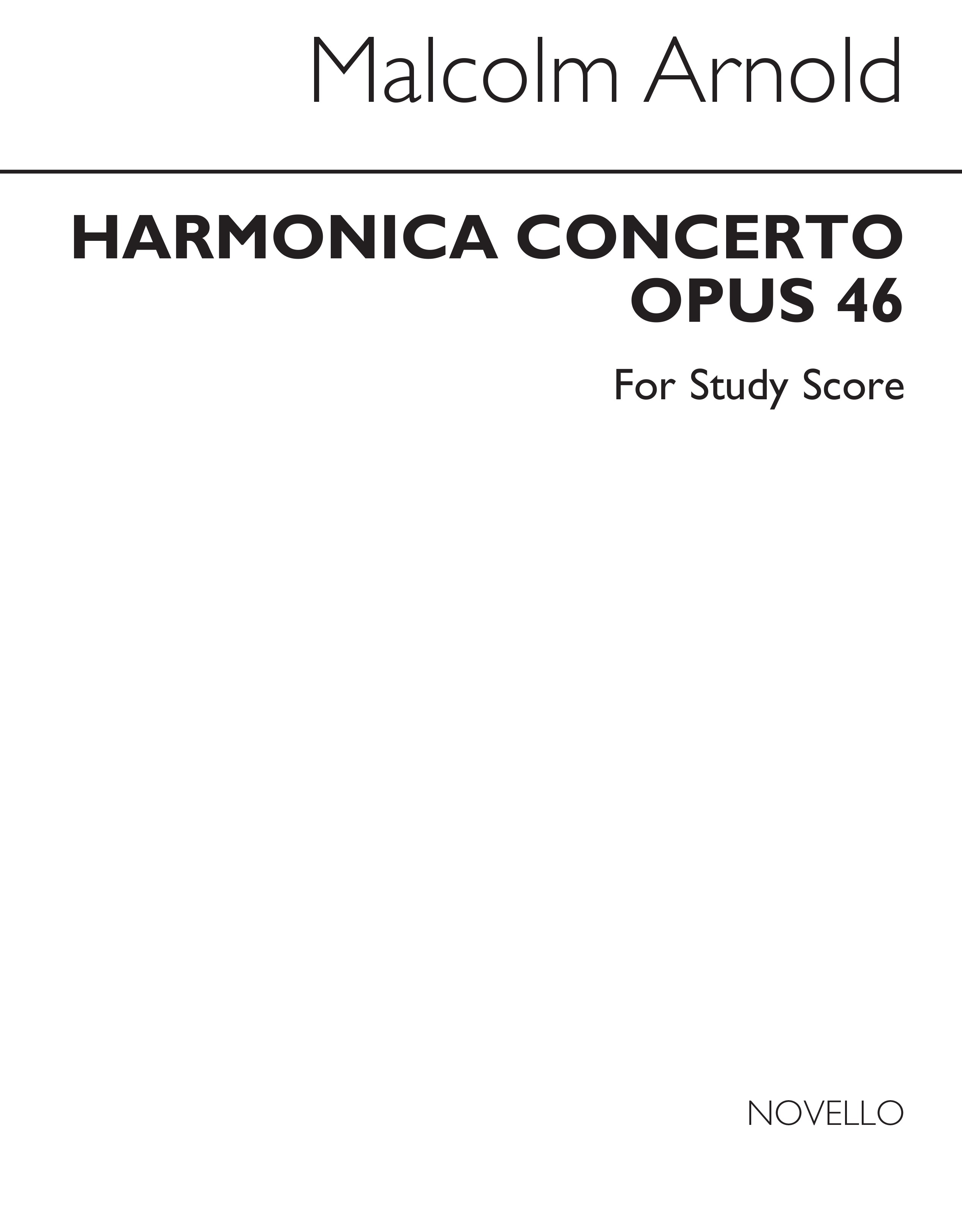 Malcolm Arnold: Concerto For Harmonica and Orchestra Op.46: Harmonica: Study