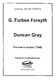 G.F. Forsyth: Duncan Gray: TTBB: Vocal Score