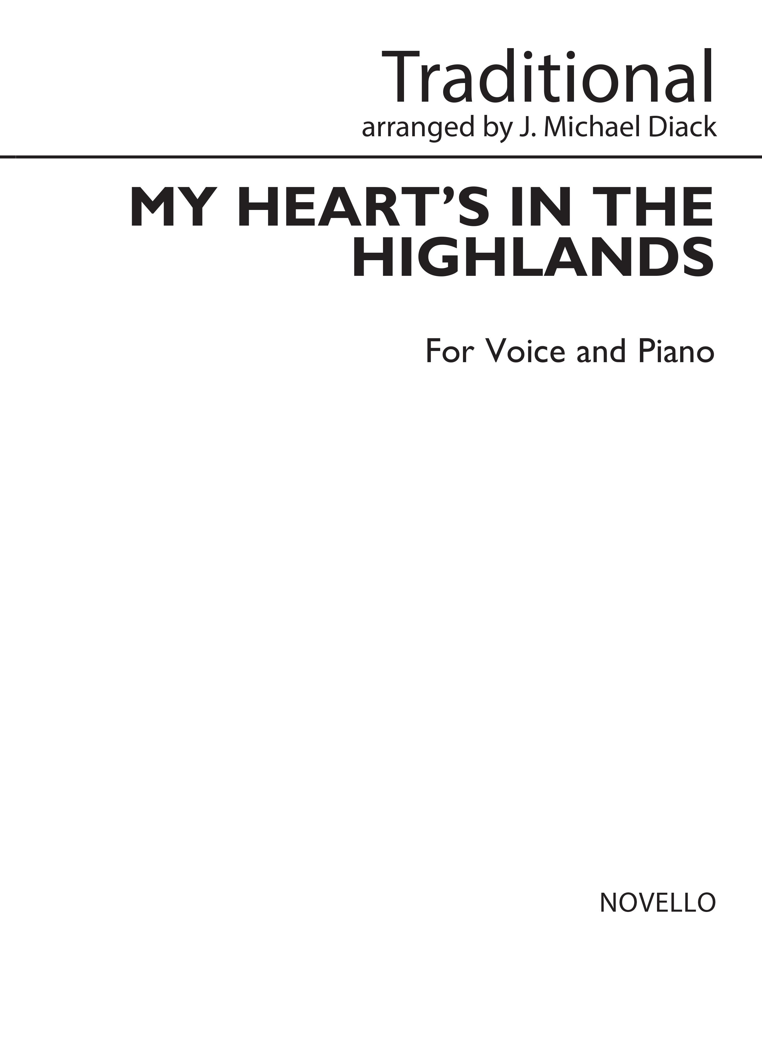 J. Michael Diack: My Heart's In The Highlands: Voice: Vocal Work