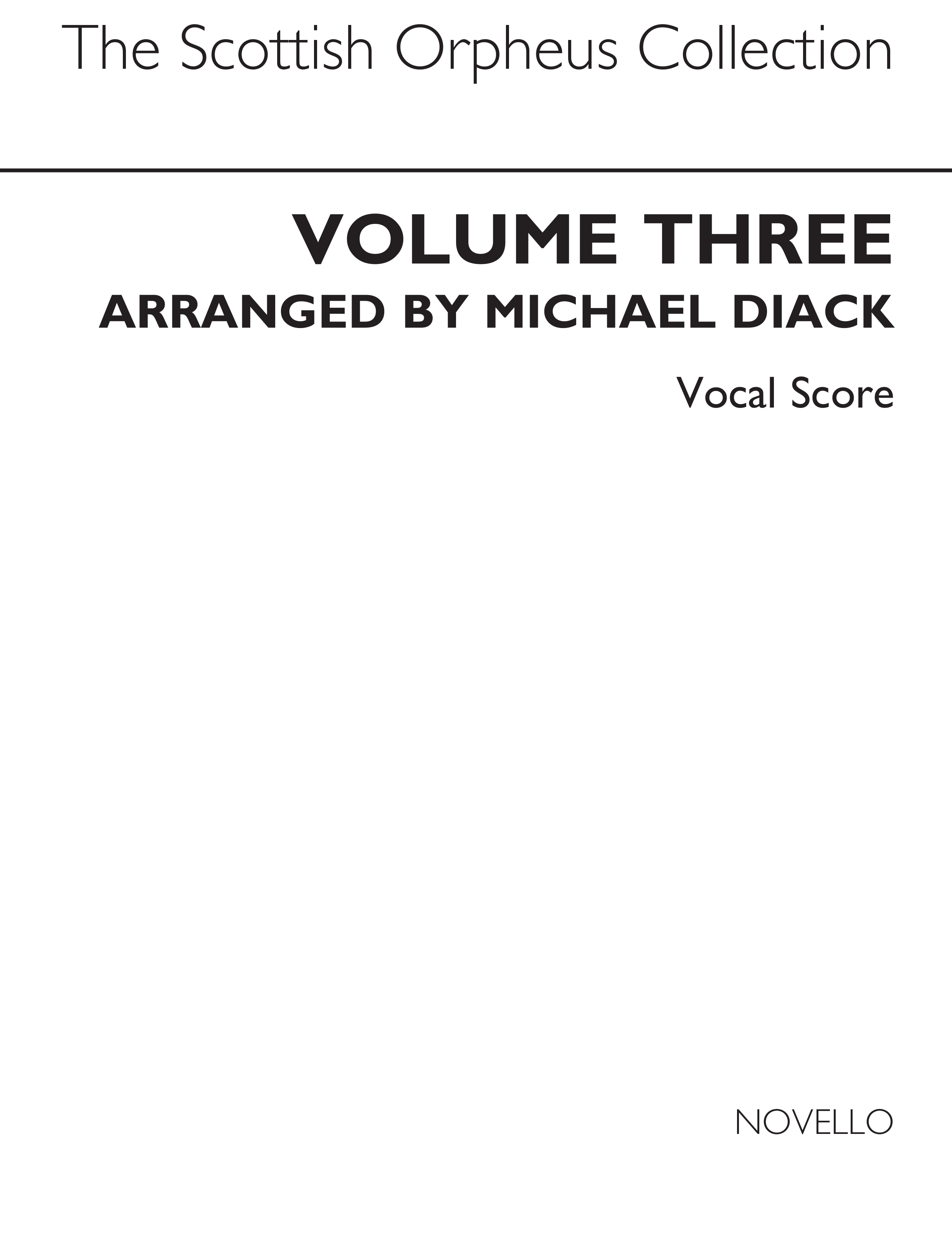 The Scottish Orpheus Collection Volume 3: Voice: Vocal Work