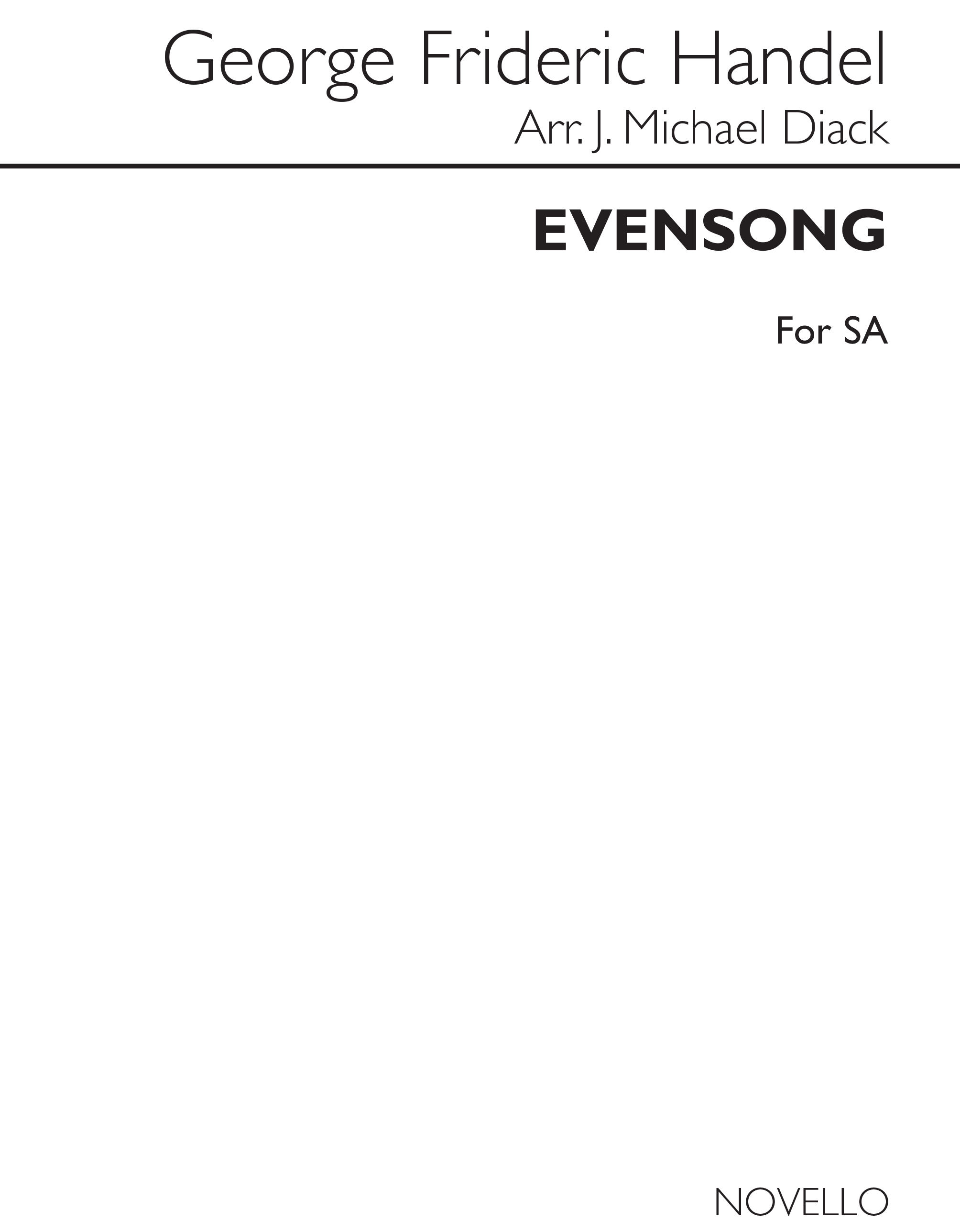 J. Michael Diack: Evensong: 2-Part Choir: Vocal Score