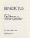 Simon & Garfunkel: Benedictus: Piano: Single Sheet