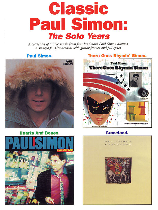 Paul Simon: Solo Years (Paul): Piano  Vocal  Guitar: Artist Songbook