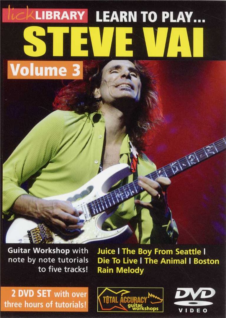 Steve Vai: Lick Library: Learn To Play Steve Vai - Volume 3: Guitar:
