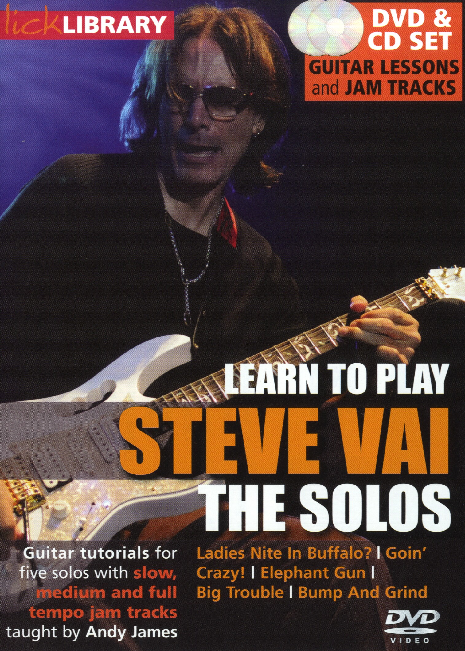 Steve Vai: Learn To Play Steve Vai - The Solos: Guitar: Instrumental Tutor