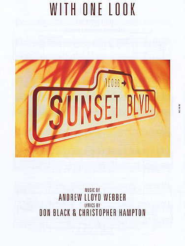 Andrew Lloyd Webber: With One Look: Piano  Vocal  Guitar: Single Sheet
