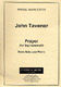 John Tavener: Prayer (For Szymanowski): Bass: Score