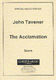John Tavener: The Acclamation: SATB: Vocal Score