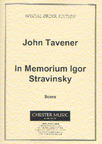 John Tavener: In Memorium Igor Stravinsky: Chamber Ensemble: Score