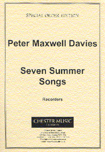 Peter Maxwell Davies: Seven Summer Songs - Recorder: Percussion: Instrumental