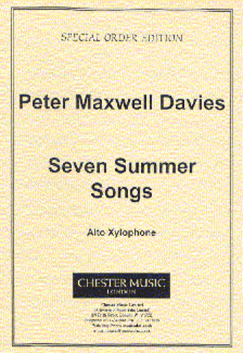 Peter Maxwell Davies: Seven Summer Songs - Alto Xylophone: Percussion: