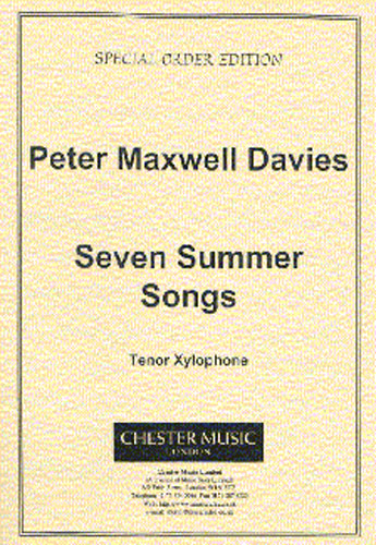Peter Maxwell Davies: Seven Summer Songs - Tenor Xylophone: Percussion:
