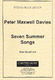 Peter Maxwell Davies: Seven Summer Songs - Bass Xylophone: Percussion: