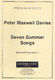 Peter Maxwell Davies: Seven Summer Songs - Untuned Percussion 3: Percussion: