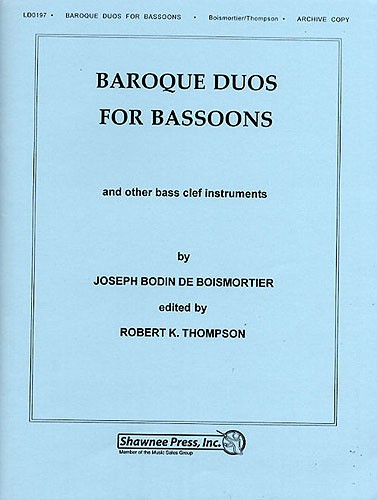 Joseph Bodin de Boismortier: Baroque Duos For Bassoons: Bassoon Duet: