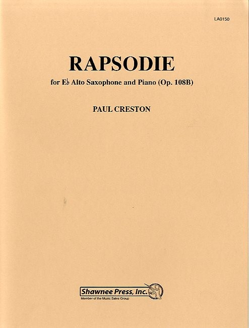 Paul Creston: Rapsodie Op.108b: Alto Saxophone: Instrumental Work