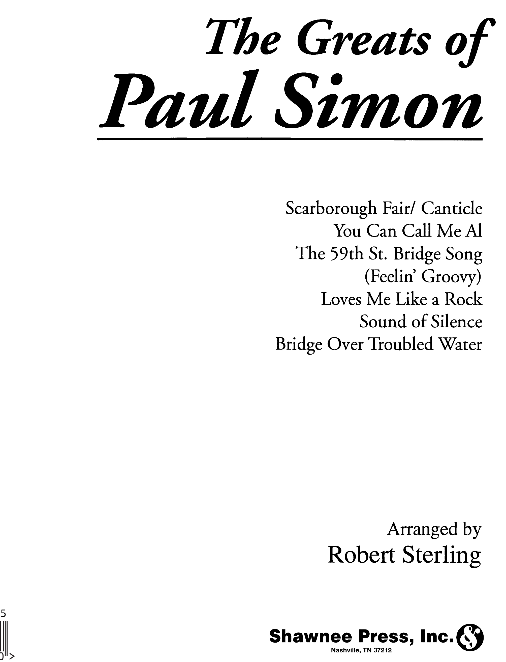 Paul Simon: The Greats of Paul Simon: SATB: Vocal Score