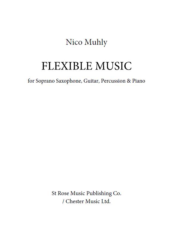 Nico Muhly: Flexible Music: Chamber Ensemble: Score and Parts