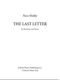 Nico Muhly: The Last Letter: Baritone Voice: Vocal Work