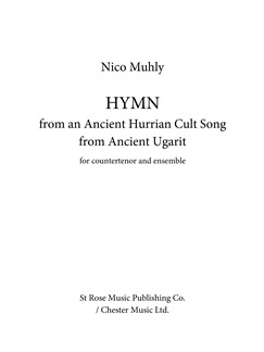 Nico Muhly: Hymn: Countertenor: Score