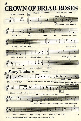 Betty Roe: A Crown Of Briar Roses: 2-Part Choir: Part