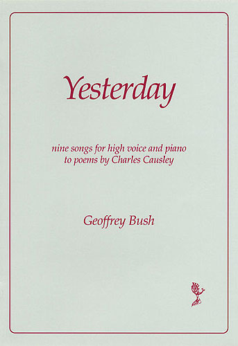 Geoffrey Bush: Yesterday: High Voice: Vocal Album