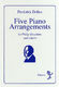 Frederick Delius: Five Piano Arrangements: Piano: Instrumental Album
