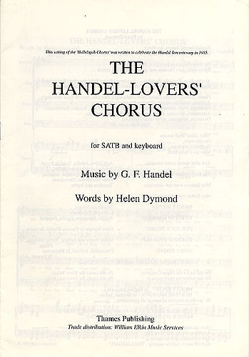 Georg Friedrich Hndel: The Handel-Lovers' Chorus: SATB: Vocal Score