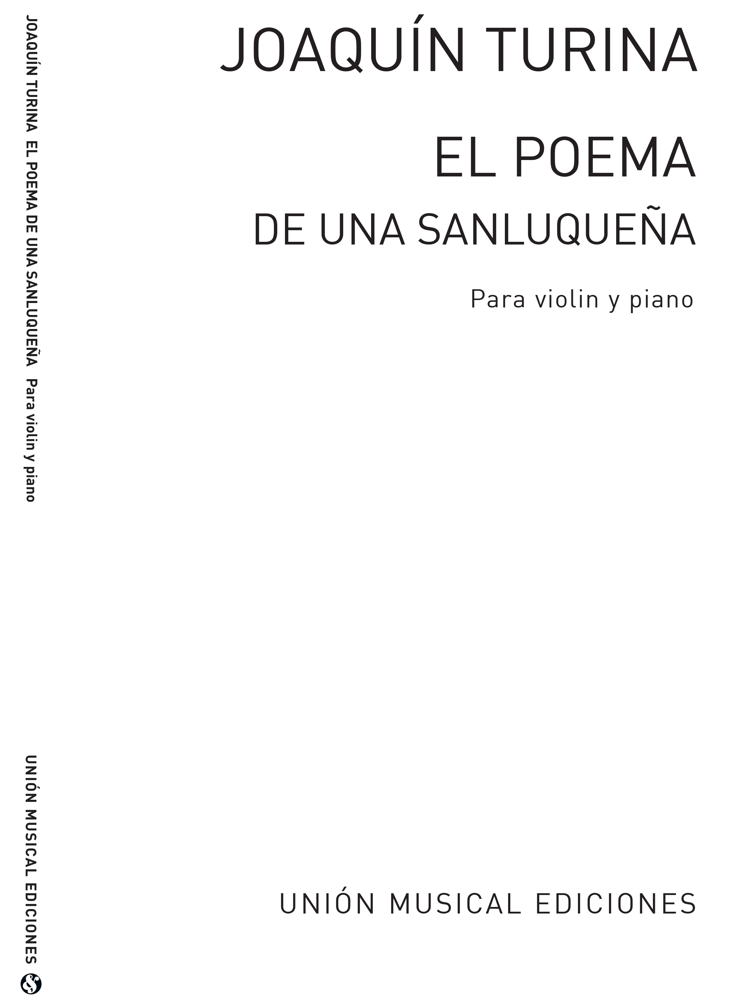 Joaquín Turina: El Poema De Una Sanluquena: Violin: Instrumental Work