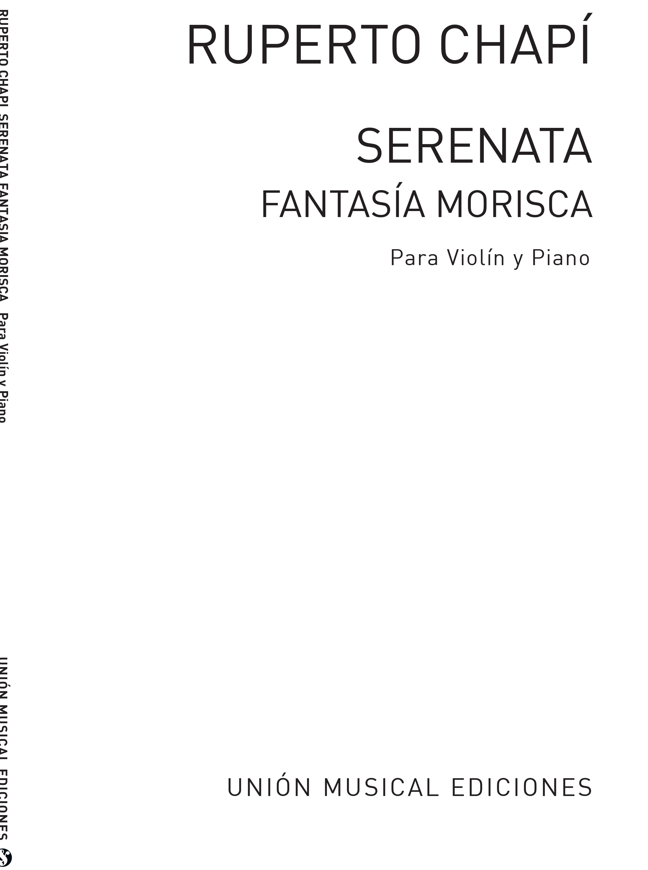 Ruperto Chapi: Serenata Morisca: Violin: Score