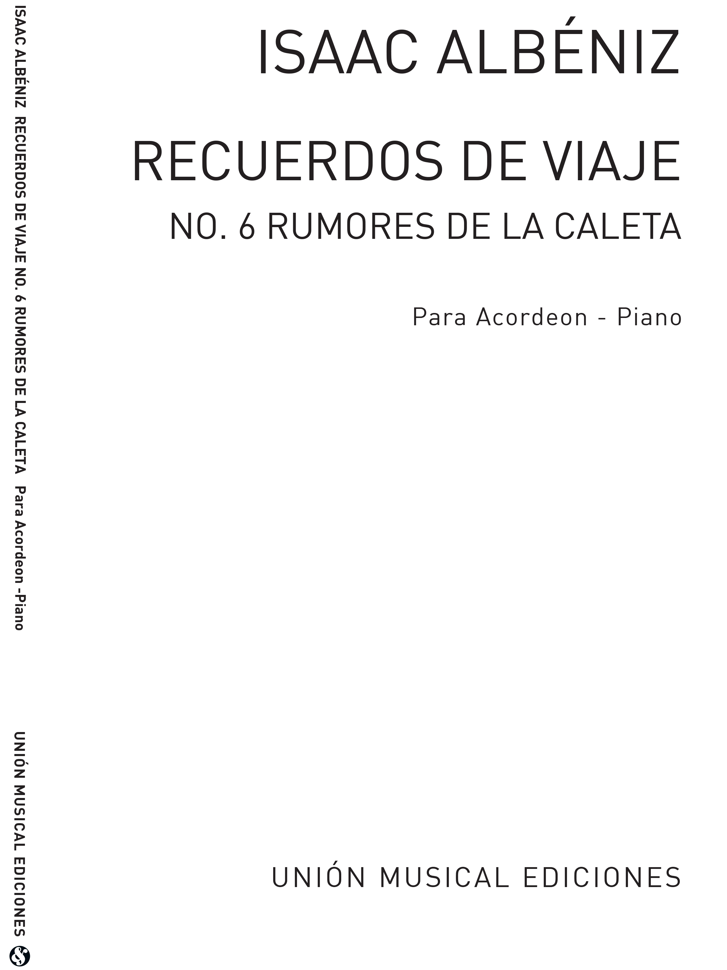 Isaac Alb�niz: Rumores De La Caleta - Malaguena: Accordion: Instrumental Work
