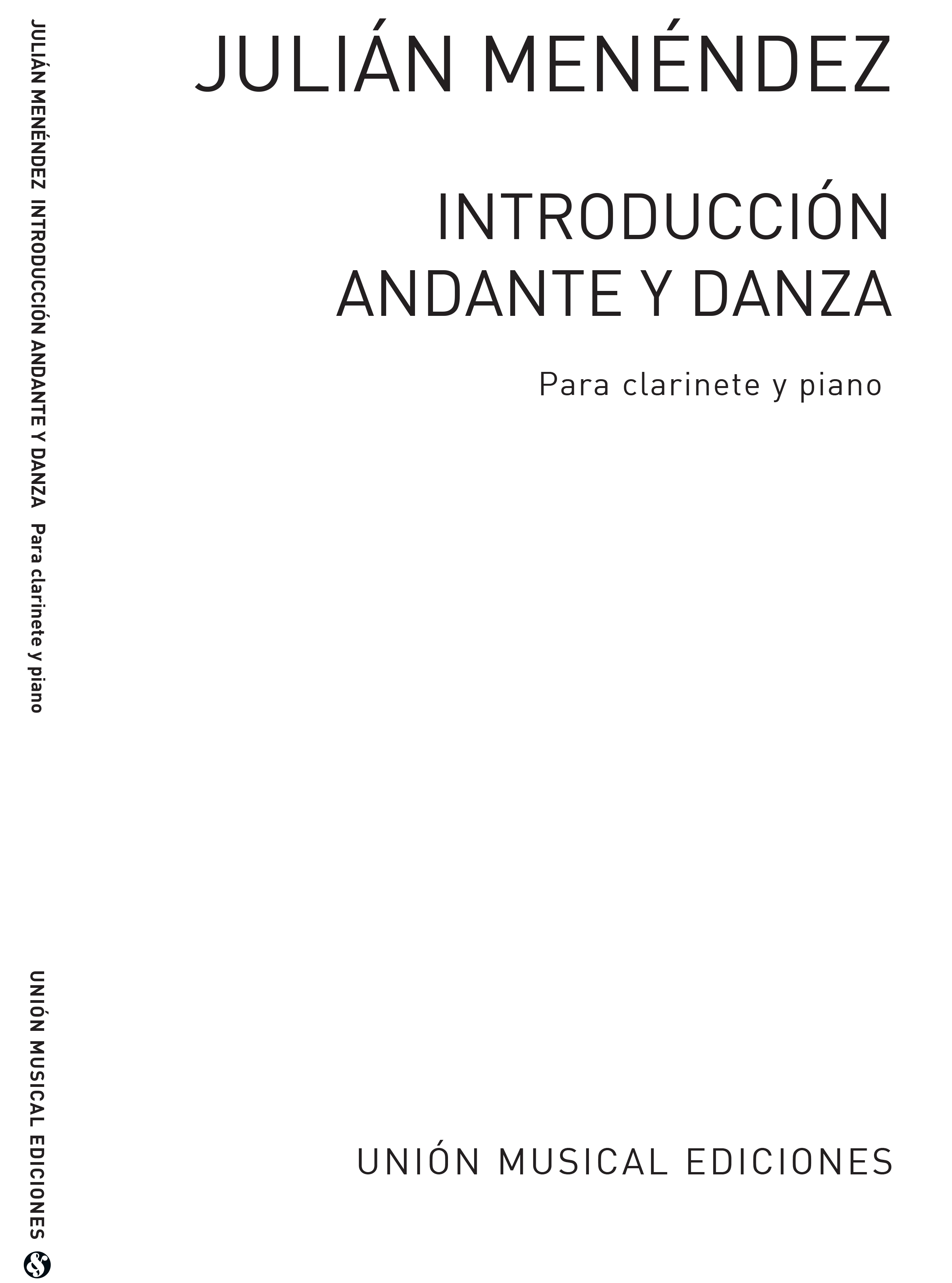 Julian Menéndez: Introduccion Andante Y Danza: Clarinet: Instrumental Work